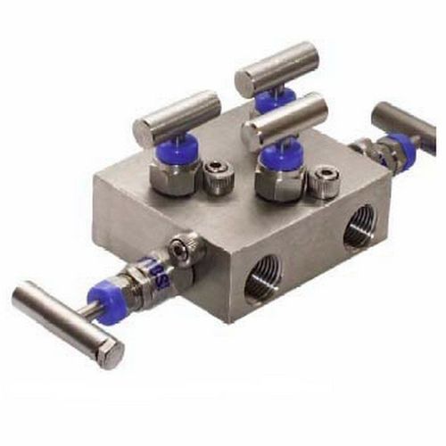Mehrweg-Verteilerblock - V series - Delta Mobrey Limited - Edelstahl / Gas / für Magnetventil