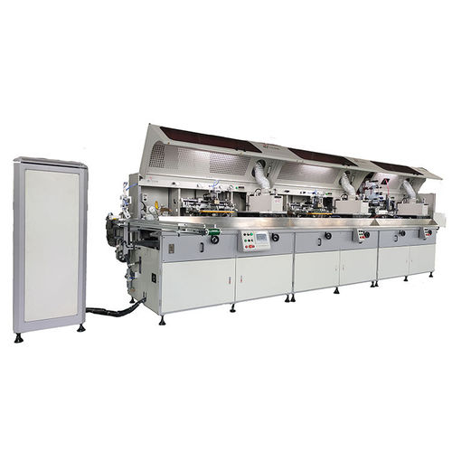 Automatische Siebdruckmaschine - Dongguan Yaodong Machinery Manufacturing Co., Ltd. - vollautomatisch / 3-Farben / für Kunststoffflaschen