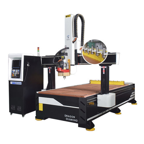 CNC-Konturfräsmaschine - Lz-1325ATC - Guangzhou Dragon Diamond Technology Co., Ltd. - 3-Achs / Holz / für Verbundstoffe