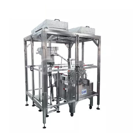 Automatische Füll- und Verschließanlage - Guangzhou Guanhe Light Industry Machinery Co., Ltd. - Flaschen / Dreh / Vibrationsgewicht