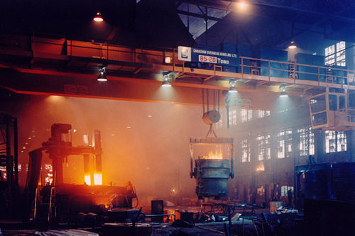 Zweiträger-Laufkran - QDY - Henan Kuangshan Crane Co., Ltd. - für Werkstatt / zum Anheben von Schmelzmetall