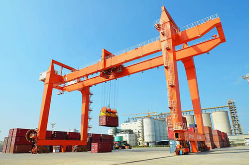 Schienenmontierter Portalkran - RMG - Henan Kuangshan Crane Co., Ltd. - für Container / Stahl