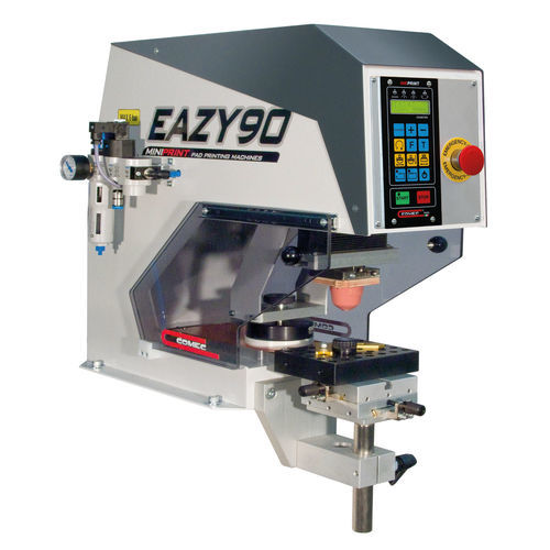 Tampondruckmaschine mit hermetischem Farbgebersystem - INKPRINT EAZY 90 1C - COMEC ITALIA - monochrom / für die Textilindustrie / elektropneumatisch