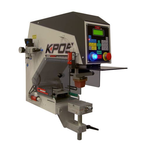 Tampondruckmaschine mit hermetischem Farbgebersystem - MINIPRINT KP05 1C - COMEC ITALIA - monochrom / für die Textilindustrie / elektropneumatisch