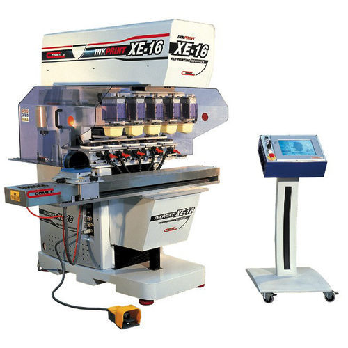 Tampondruckmaschine mit hermetischem Farbgebersystem - COMEC ITALIA - automatisch / 4-Farben / Für Papierwürfel