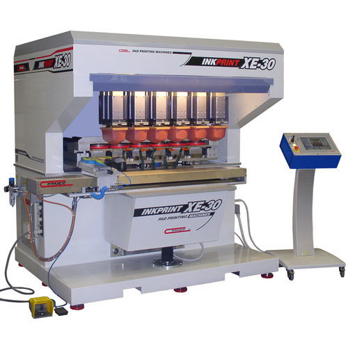 Tampondruckmaschine mit hermetischem Farbgebersystem - INKPRINT XE30 8C T.I. - COMEC ITALIA - automatisch / 8-Farben / elektropneumatisch
