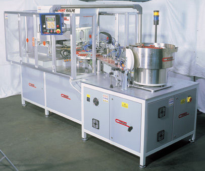 Tampondruckmaschine mit hermetischem Farbgebersystem - LIN.STA. 02.1206 - COMEC ITALIA - automatisch / 2-Farben / für Stopfen