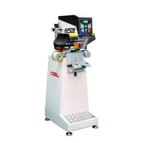 Tampondruckmaschine mit hermetischem Farbgebersystem - MINIPRINT KP05 2C RR - COMEC ITALIA - 2-Farben / für die Textilindustrie / elektropneumatisch
