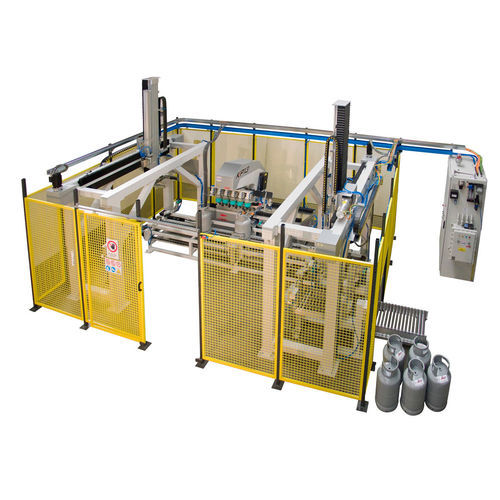 Tampondruckmaschine mit hermetischem Farbgebersystem - KP13 6C - COMEC ITALIA - automatisch / 6-Farben / für Gasflaschen