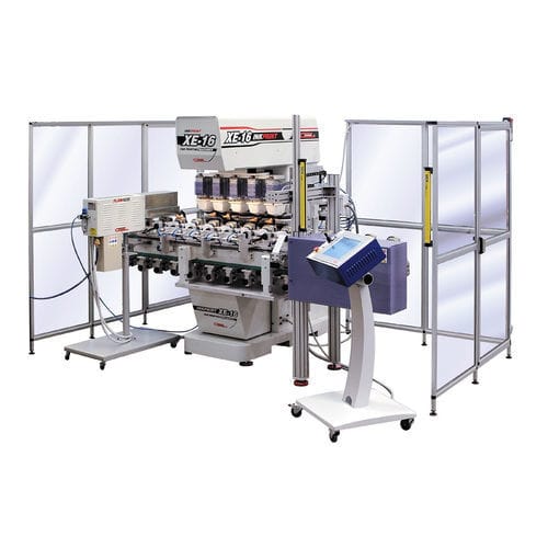 Tampondruckmaschine mit hermetischem Farbgebersystem - INKPRINT XE-16 - COMEC ITALIA - automatisch / 5-Farben / für die Kosmetikindustrie