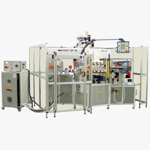 Tampondruckmaschine mit geschlossenem Farbgebersystem - LIN.STA 01.1268 - COMEC ITALIA - vollautomatisch / 2-Farben / für die Kosmetikindustrie