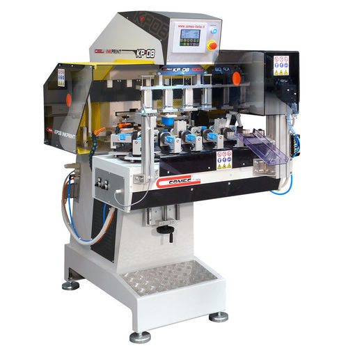 Tampondruckmaschine mit hermetischem Farbgebersystem - KP08 4C - COMEC ITALIA - halbautomatisch / 4-Farben / für Druck und Etiketten