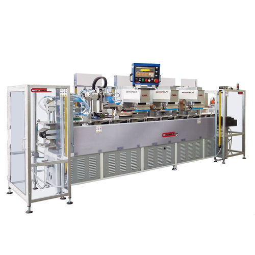 Tampondruckmaschine mit hermetischem Farbgebersystem - LIN.STA. 03.1209 - COMEC ITALIA - automatisch / 3-Farben / Mehrkopf