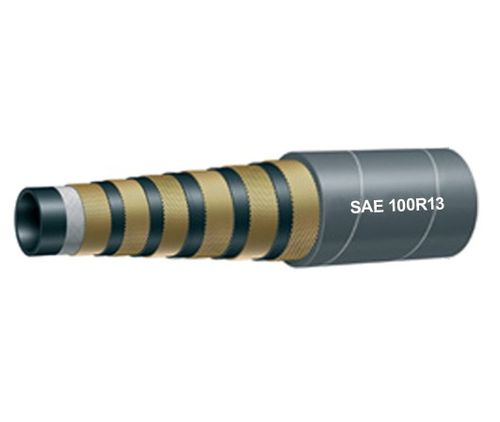 Hydraulikschlauch - SAE 100 R13 - Qingdao Hyrubbers Co., Ltd. - Synthetik / Stahl / abriebfest