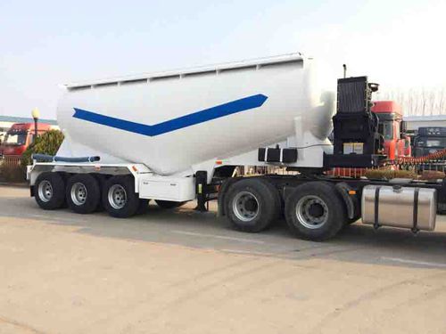 Tank Sattelauflieger - Shandong Liangshan Huayu Group Auto Manufactory Co., Ltd. - für Zement / 3-Achsen / 2-Achsen