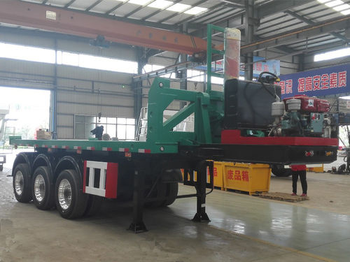 Plattform-Sattelauflieger - Shandong Liangshan Huayu Group Auto Manufactory Co., Ltd. - 3-Achsen / 2-Achsen / angehängt