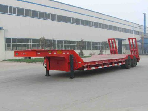 Ultra-Tieflader-Sattelauflieger - Shandong Liangshan Huayu Group Auto Manufactory Co., Ltd. - für Maschinen / 2-Achsen / angehängt