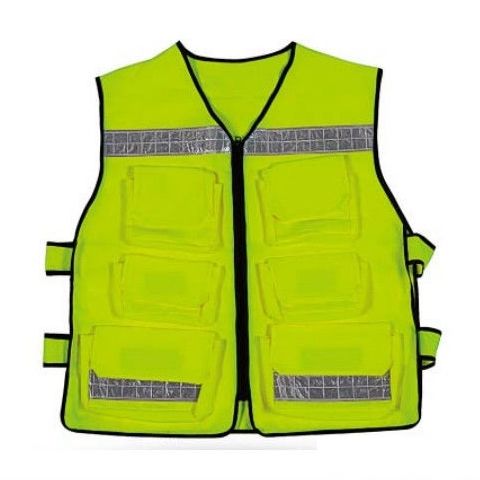 Arbeitsweste - SV-004 - Wuhan Jackwin Industrial Co., Ltd. - für Baustellen / unisex / gelb
