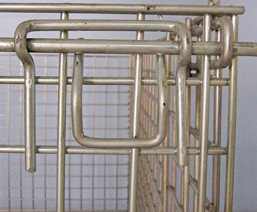 Maschendrahtbehälter - SL series - Guangdong Sunli Intelligent Logistics Equipment Co., Ltd. - Lager / zusammenklappbar / 4 Räder
