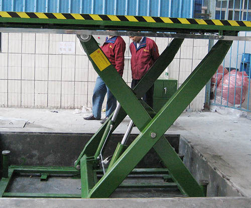 Festinstallierte Scherenarbeitsbühne - Guangdong Sunli Intelligent Logistics Equipment Co., Ltd. - hydraulisch