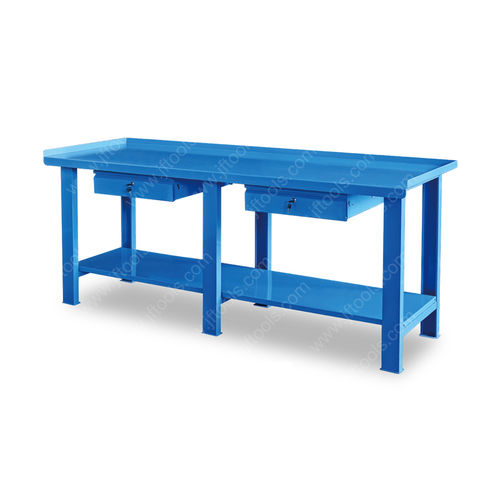 Stahl-Werkbank - IWB79002 - CHANGZHOU CITY HONGFEI METALWORK CORPORATION - für Garagen / mit 2 Schubladen / robust