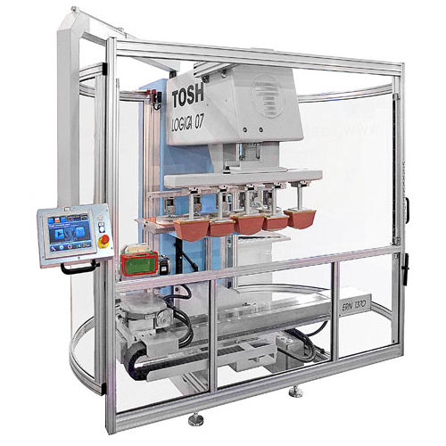 Tampondruckmaschine mit hermetischem Farbgebersystem - Logica 07 - TOSH srl - 2-Farben / 4-Farben / 5-Farben
