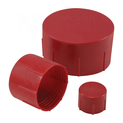 Gewindekappe - FJC series - MOCAP LTD - rund / Polyethylen mit niedriger Dichte (LDPE) / gerändelt