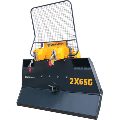 Hydraulischer Forstseilwinde - 2x65 G - UNIFOREST D.O.O. - Drahtseil / Zug / für Anhänger
