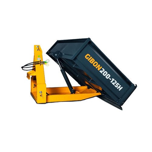 Plattformanhänger - GIBON series - UNIFOREST D.O.O. - angehängt / hydraulisch / für Forstwirtschaft