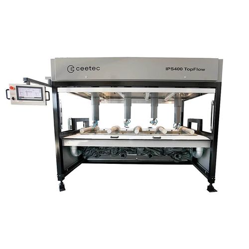 Geschlossene Lackierkabine - IPS400 TopFlow - Ceetec A/S - für die holzverarbeitende Industrie / automatisch