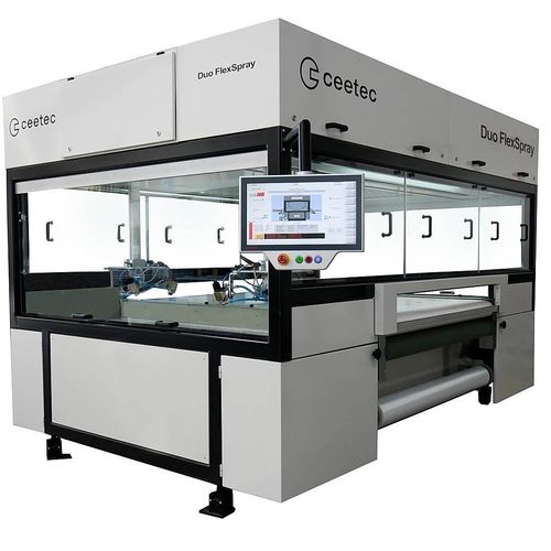 Geschlossene Lackierkabine - DuoFlexSpray - Ceetec A/S - für die holzverarbeitende Industrie / Filterung / automatisch