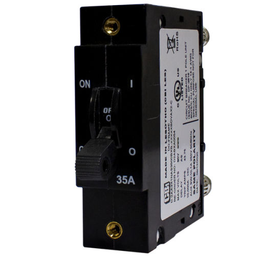 Hydraulisch-magnetischer Schutzschalter - D2P series - CBI-electric: low voltage - DC / modular / mit manueller Rücksetzung