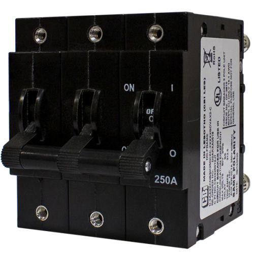 Hydraulisch-magnetischer Schutzschalter - D2P series - CBI-electric: low voltage - DC / 3-polig / Hochstrom