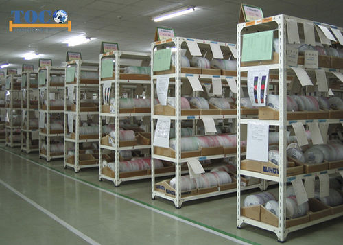 Regal / Winkeln Schlitzblech - IAS series - NANJING TOCO WAREHOUSE EQUIPMENT CO., LTD. - Warenlager / verstellbar / Leichtlast