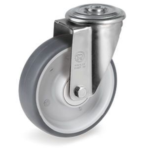 Leichtlast-Rolle - 71CC series - Tellure Rôta - drehbar / mit Grundplatte / nichtkreidend