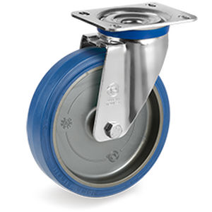 Lenkrolle - 73 series - Tellure Rôta - mit Grundplatte / für Materialumschlag / Metall