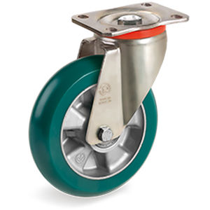 Lenkrolle - 62ER series - Tellure Rôta - mit Grundplatte / mit ergonomischem Profil / für Wagen