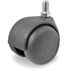 Bockrolle - 34 series - Tellure Rôta - Gewindeschaft / Doppel / Polypropylen