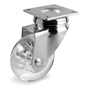 Lenkrolle - 39 series - Tellure Rôta - mit Grundplatte / monolithisch / Möbel
