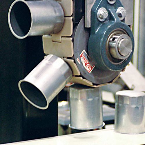Zwischenförderer für Dosen - Industrial Magnetics - Magnetband