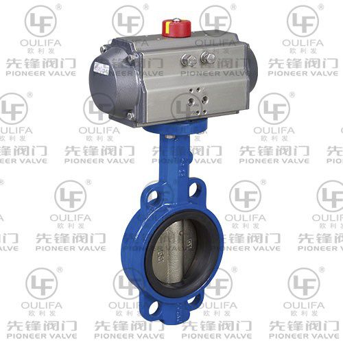 Absperrklappe - D671X - Wenzhou Pioneer Valve Co., Ltd. - pneumatisch / Durchflussbegrenzung / für Abwasser