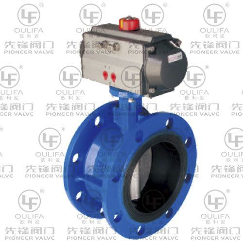 Absperrklappe - D641X - Wenzhou Pioneer Valve Co., Ltd. - pneumatisch / Durchflussbegrenzung / für Abwasser