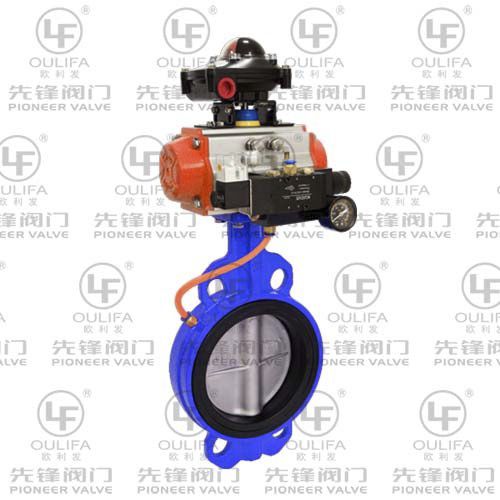 Absperrklappe - CD671X - Wenzhou Pioneer Valve Co., Ltd. - pneumatisch / Durchsatzkontrolle / für Schlamm