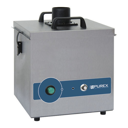 Festinstallierte Rauchabzugsanlage - FumeCube Single Arm - Purex International - für Industrieanwendungen / Löt / mit Aktivkohlefilter