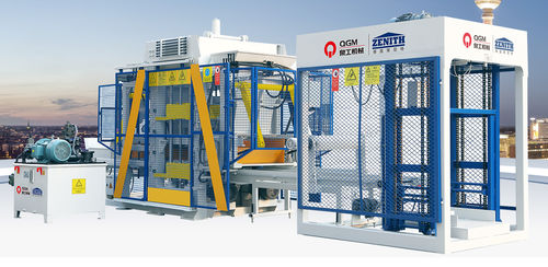 Block Maschine / Beton - QT6  - Quangong Machinery Co., Ltd. - festinstalliert