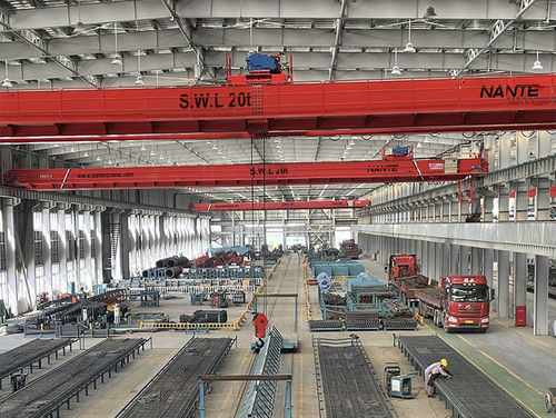 Zweiträger-Brückenkran - Hangzhou Nante Machinery Co., Ltd. - maßgefertigt / für Intensiveinsatz