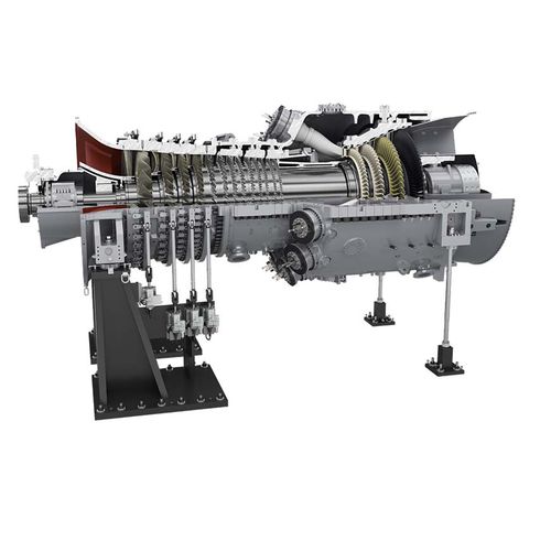 Gas-Turbine - SGT6-8000H  - Siemens Energy - Power and heat generation - für Stromerzeugung / Gas und Dampf / Einwellen