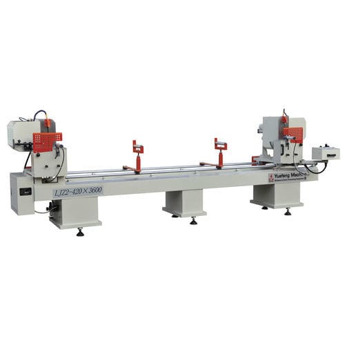 Doppelgehrungssägemaschine - LJZ2-420×3600 - JINAN YUEFENG MACHINERY CO., LTD. - Kreis / für Aluminium / für PVC