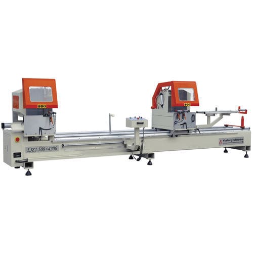 Doppelgehrungssäge - LJZ2-500×4200(5000) - JINAN YUEFENG MACHINERY CO., LTD. - Kreis / für Aluminium / mit automatischer Zuführung
