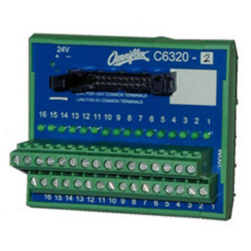 Klemmenblock auf DIN-Schiene - C6322A - Omniflex - für Relais / Kunststoff / Leistung
